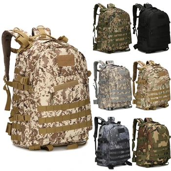 Upgraded Version of Camouflage 3D Bag Outdoor Climbing Bag Military Accessories Waterproof and Wear-resistant Travel Hiking Bag