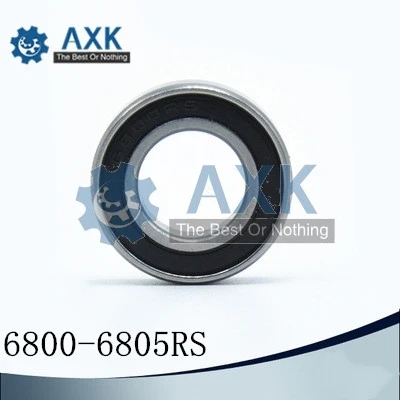 6800 RS 6801 2RS 6802RS 6803RS 6804RS 6805RS  Bearing 12*21*5 mm ( 10 PCS ) ABEC-1 Metric Thin Section Ball Bearings 6801RS