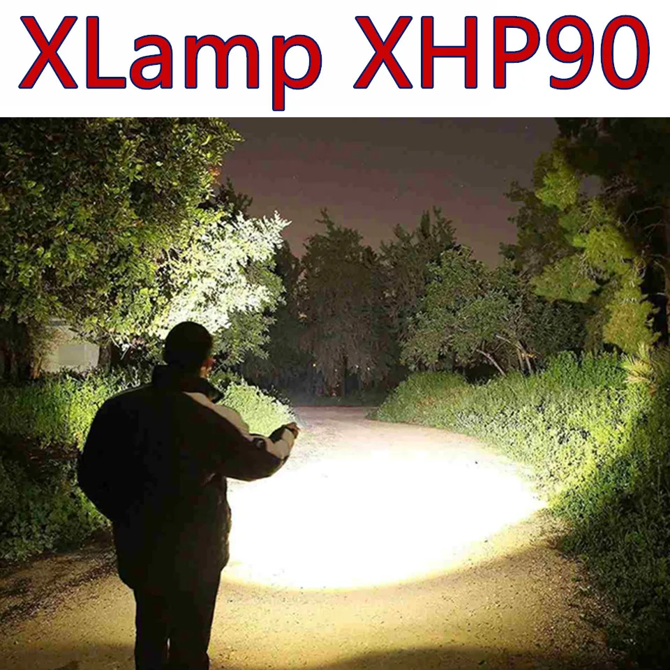 

Most Powerful xhp90 led flashlight 26650 usb torch xhp70 xhp50 lantern 18650 Rechargeable battery hunting lamp hand light