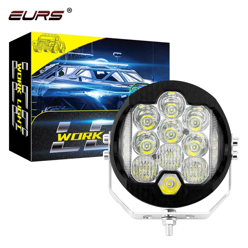 

1pcs 5 Inch LED Headlight DRL Beam Wrangler 50W 8000LM For Niva Motorcycle Lada Offroad 4x4 Modified Front Bumper Headlights LED