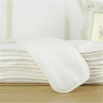 

10PCS 3 Layers Microfiber Washable Reusable Soft Insert Baby Cloth Diapers Mat Nappy Inserts Changing Liners