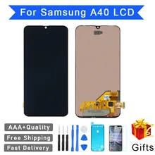 

ML1 2022 AAA+++ Quality For Samsung A40 LCD 2019 A405 LCD display touch Screen Digitizer Assembly with frame replacement repair