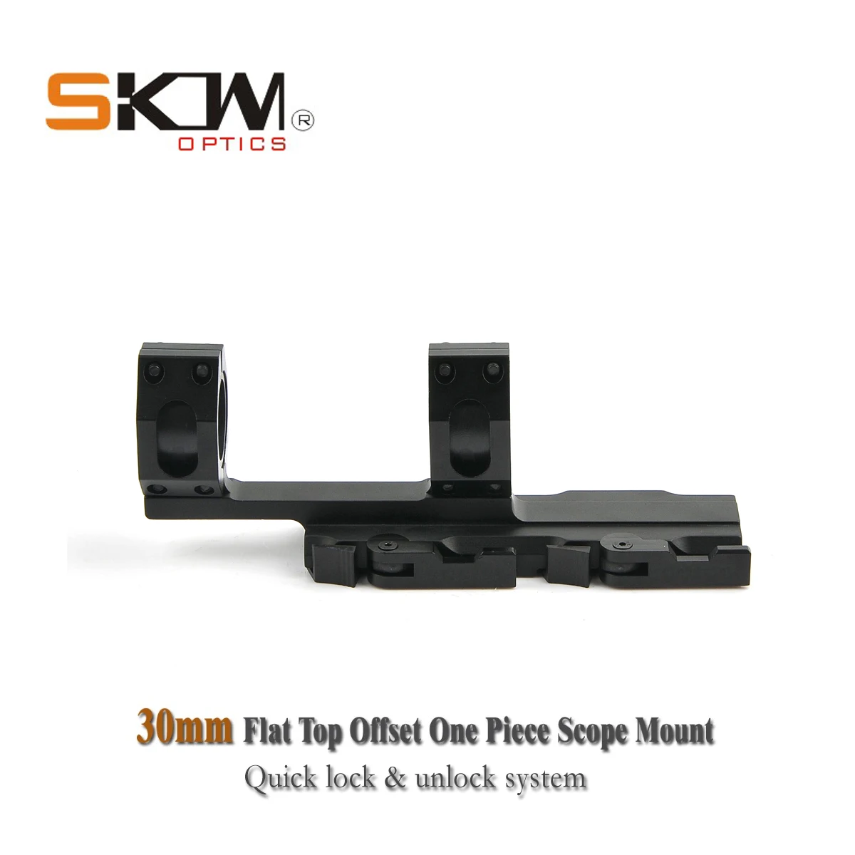 

SKW AR15 M4 Flat Top Offset One Piece Scope Mount quick lock mount for 1913 Picatinny Rails