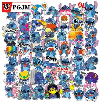 

50Pcs Classics Sticker Stitch Cute Cartoon Stickers Scrapbooking Stickers for Luggage Laptop Notebook Car Motorcycle Toy Phone