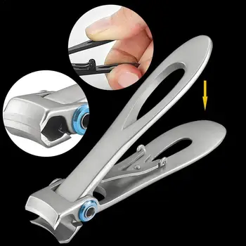 

Stainless Steel Nail Clippers Durable Manicure Nail Anti-splash Clipper Pedicure Set Tool Set Toenail Fingernail P0F5