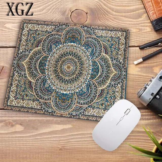 XGZ Promotion Russian Small Size Persian Carpet Pattern Game Mouse Pad Home Office Computer Player Notebook Mouse Pad 22X18CM. 