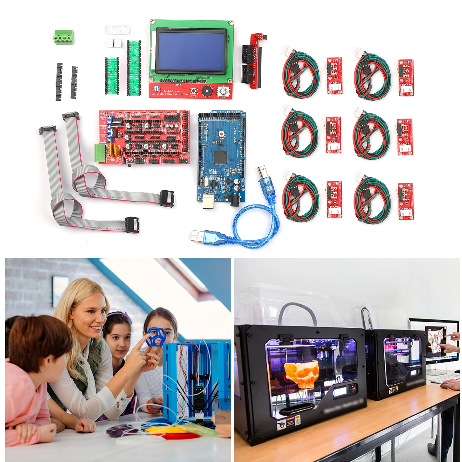 Kit controlador de impressora cnc 3d com