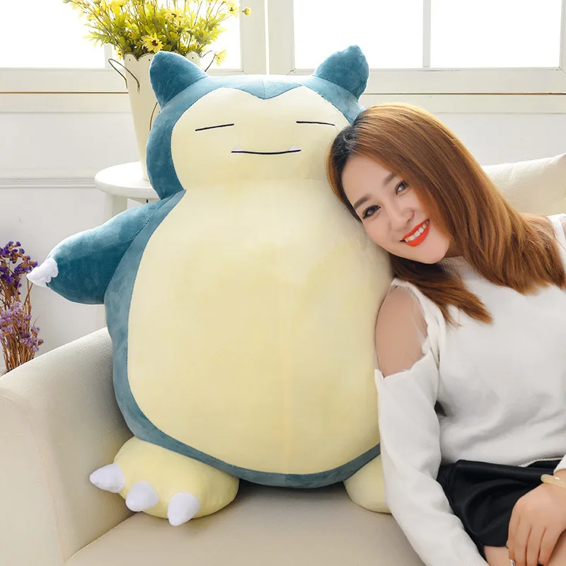 Милый большой Snorlax аниме плюшевые игрушки прекрасный мультфильм японский мягкая большая подушка чучело кукла подарок для детей дропшиппинг