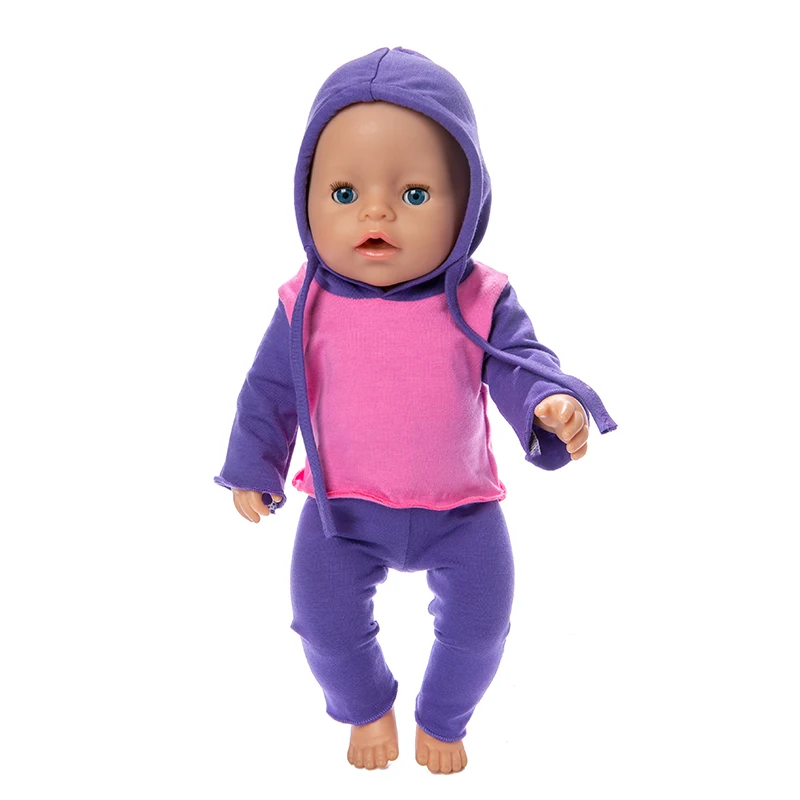 Подходит 18 дюймов 43 см кукольная одежда новорожденный ребенок DollPink Blue Rose клубника Санта Клаус Радуга Одежда Аксессуары для ребенка подарок