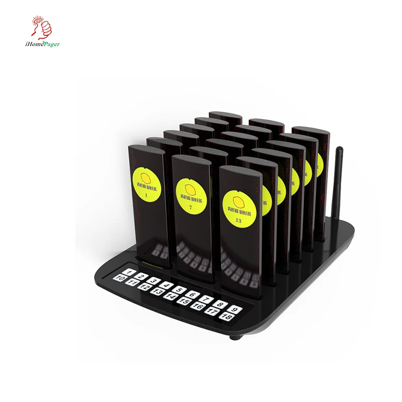 

fast food restaurant service pager dock charging pager 18 pagers one set