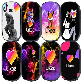 

Russia Style Likee App Pencil Case Students Superzings Pen Bag LIKEE Teens Stationery Bag Kids Pencil Holder Surprise Gifts