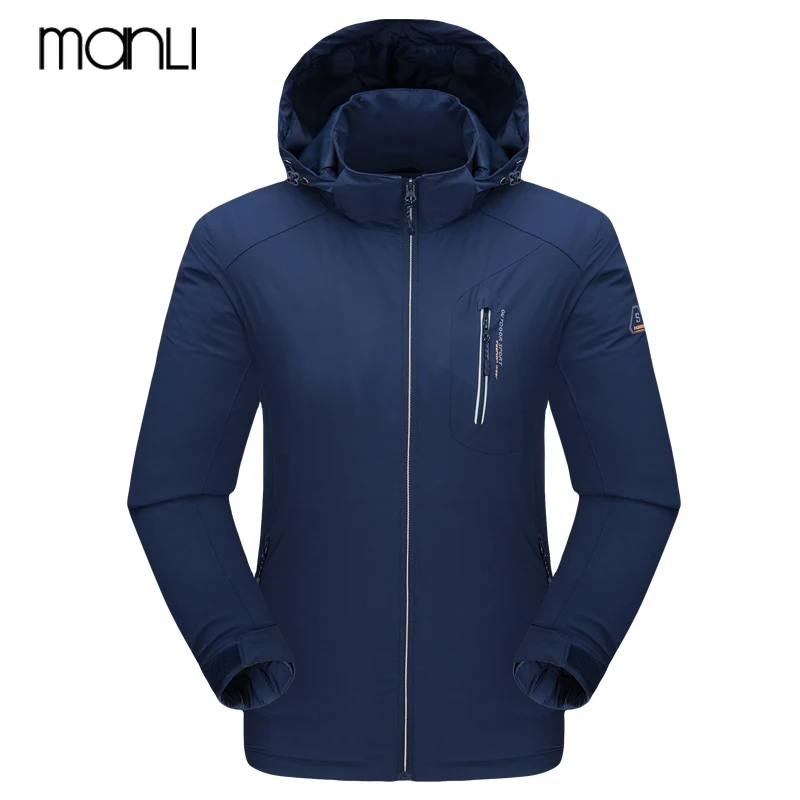 

MANLI 2020 Men's Hiking Jacket Men Spring Autumn Windbreaker Climbing Trekking Coat Outdoor Softshell Waterproof Jackets Man