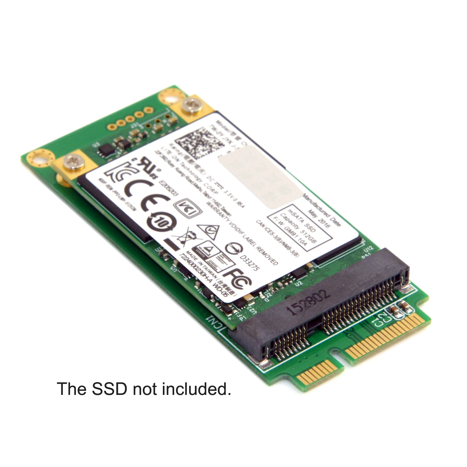 3x7cm Mini PCI-e SATA SSD for Asus Eee 1000 S101 900 901 900A T91 to 3x5cm mSATA Adapter