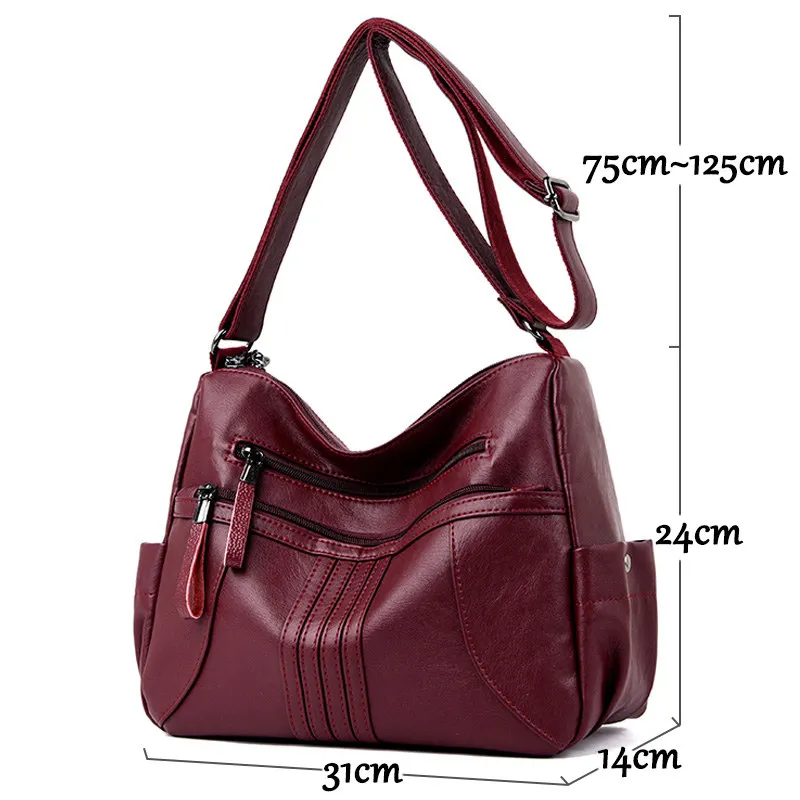 Женские сумки на молнии Bolsa Feminina роскошные из мягкой кожи дизайнерские женские