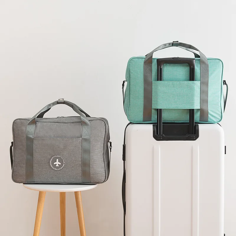 

JULY'S DOSAC Travel Bag Cationic Portable Storage Bag Big Capacity Waterproof Duffle Plane Use Solid Color