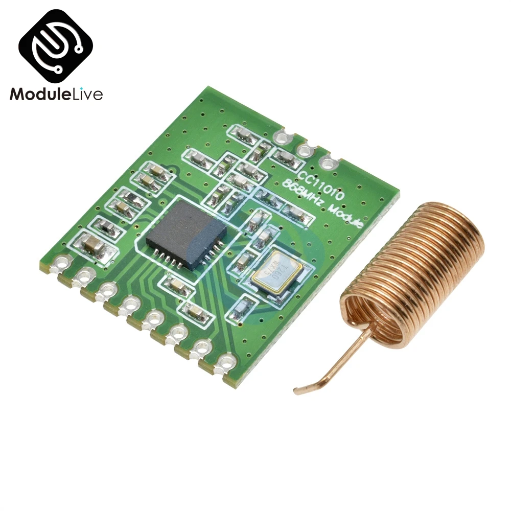 

CC1101 SPI Wireless Module Long Distance Transmission Antenna 868MHZ M115 For FSK GFSK ASK OOK MSK 64-byte SPI Interface Wifi