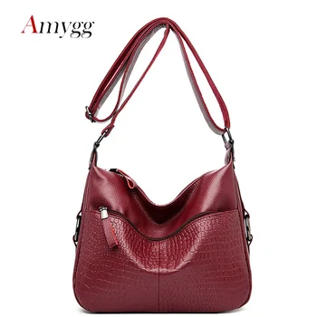 

Casual Ladies Soft Leather Shoulder Bags High Capacity Luxury Handbags Women Bags Designer Crossbody Bags For Women Solid Mujer