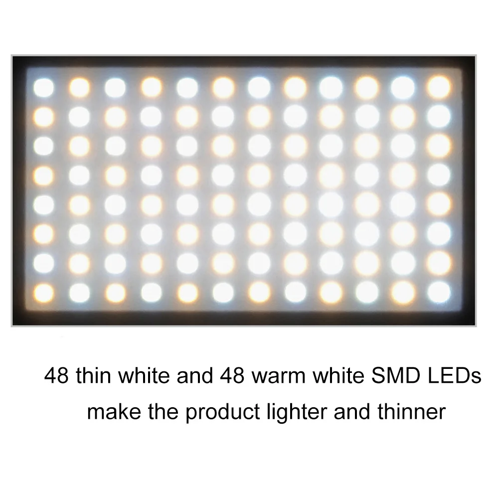 

Photography Fill Light 3000-5500K LED Adjustable Color Temperature Stepless Dimming GV99