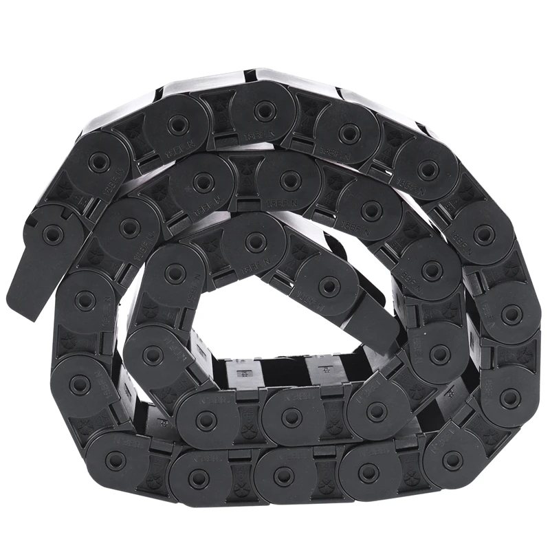 

40.55" Black Cable Wire Carrier Drag Chain Nested 18x50mm