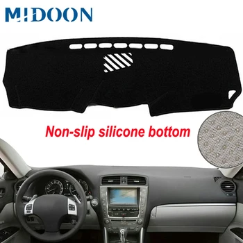 

MIDOON Car Dashboard Cover Silicone Non-Slip For Lexus IS-F IS250 IS350 IS300 2006-2011 2012 2013 Left Dash Mat ANti-UV Carpet