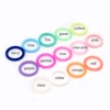 30pcs Transparent Clear Silicone Pacifier Dummy Ring MAM Adapter O Ring Food Grade 2