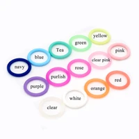 30pcs Transparent Clear Silicone Pacifier Dummy Ring MAM Adapter O Ring Food Grade 2