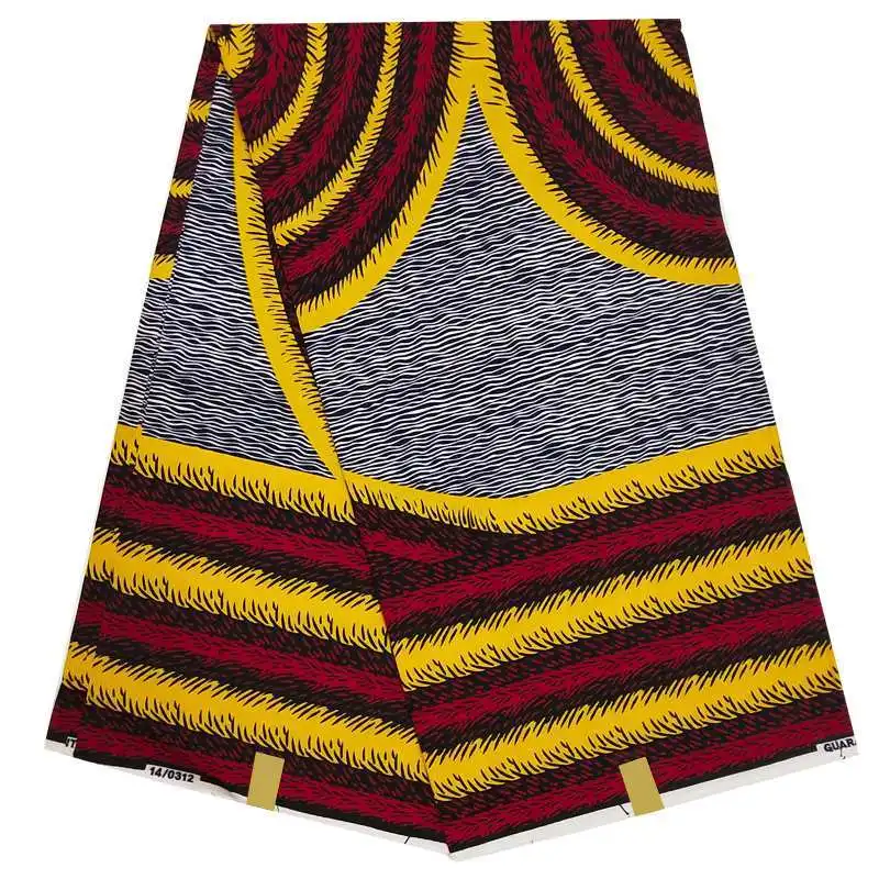wax fabric Хлопок высокое качество Новое поступление Голландский Настоящий Воск 6 ярдов/шт, африканская вощеная ткань принтом гарантия мягкие восковые ткани - Цвет: wax fabric