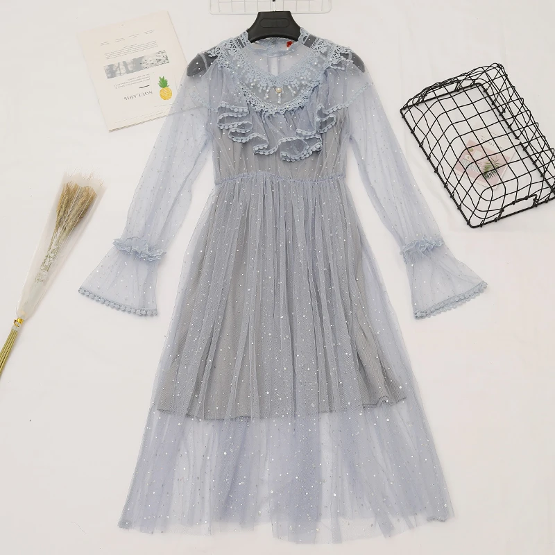 Bling star lace dress Clearance