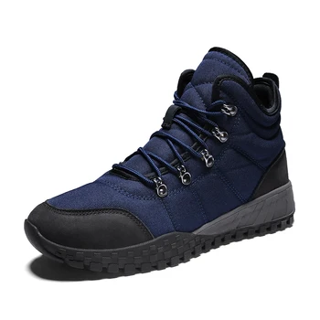 

Autumn Winter Men Boots Fashion High-top Waterproof Ankle Boots Wear-Resistant Men Work Boots Safety Shoes Comfortable Sneakers