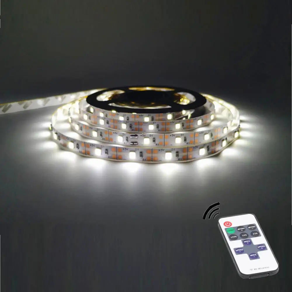 

5M Led Strip Lights 5V Battery Powered With Remote Control, DIY String Light Night Light