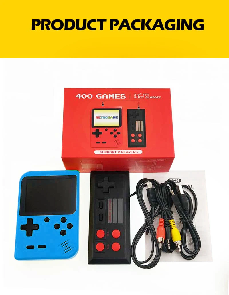 400 игр Мини Портативная Ретро видео консоль портативная игра Advance Players Boy 8 бит встроенный Gameboy 3,0 дюймов для детей подарок
