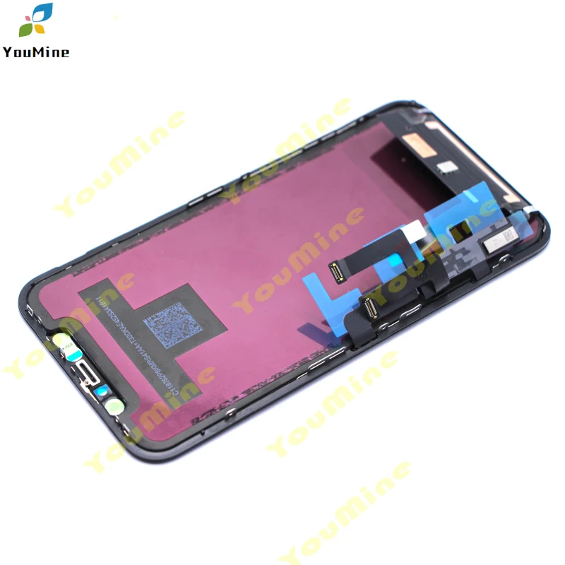 Противотуманный качественный для Apple iPhone 11 A2221 A2111 A2223 ЖК-дисплей кодирующий преобразователь сенсорного экрана в сборе Замена для iPhone 11 lcd