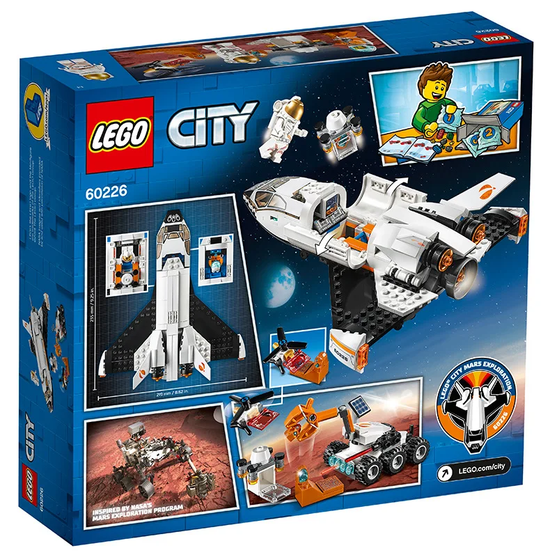 

LEGO 60226 Space Series Mars Exploration Space Shuttle Space Station Boy Assembled Building Blocks Toy