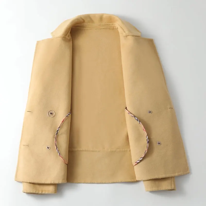 Pudi women wool fur coat jacket female lady Cashmere trench coats jackets A30213