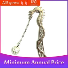 Светящийся светится в темноте серебряный дракон форма закладки Мода Классика лепестки бусины Закладка креативный r20