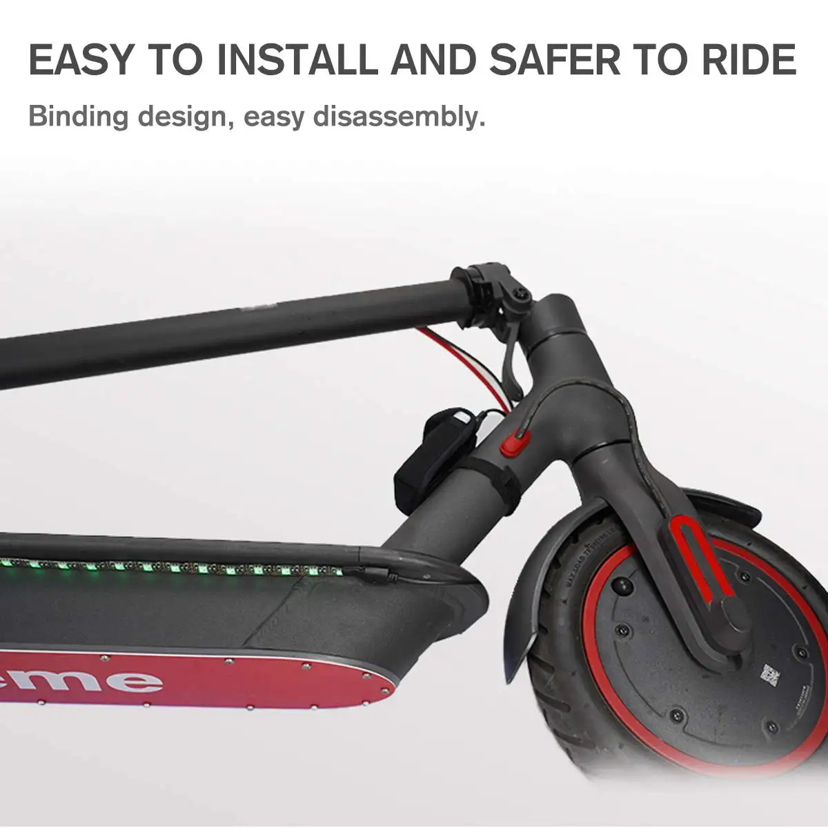 Складная светодиодная полоса фонарик бар лампа для Xiaomi Mijia M365/M365 Pro электрический скутер скейтборд ночной Велоспорт свет безопасности