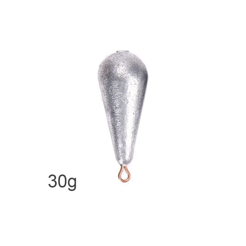 30g 5pcs 5 шт./лот вес Размер 10 г/15 г/20 г/30 г/40 г/50 г/60 г капли воды свинец Вес s Рыбалка Овальный Сплит свинцовые грузила - Color: 30g 5pcs