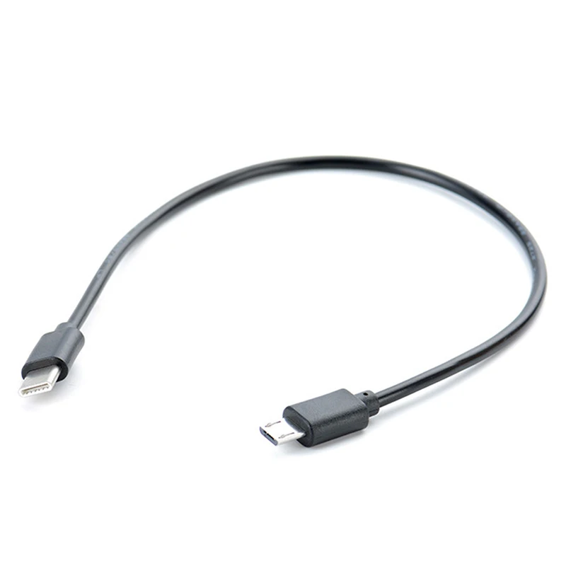 30cm Type C Male to Micro USB Male Sync Charge OTG Charge USB-C Cable Cord Adapter High Quality