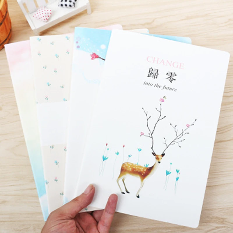 

4PCS/Student notebook B5 line this lovely notebook stationery diary