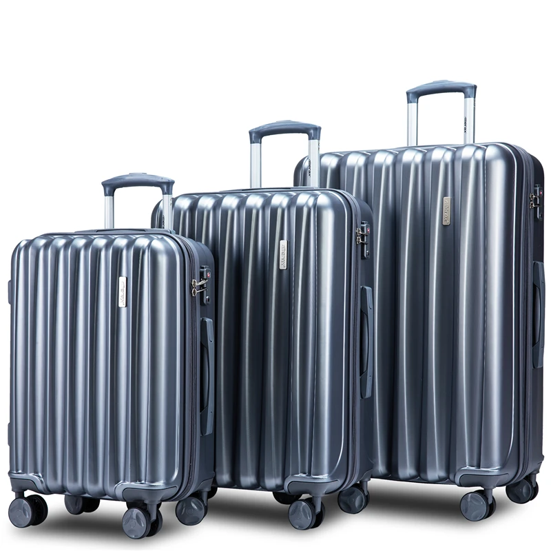 

VOGVIGO 3pcs Rolling Luggage Sets with Lock Spinner Lightweight High Strength Carry On Family Travel Suitcase Business Luggage