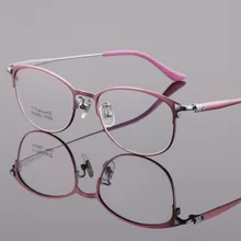 Винтажный чистый титановый оправа для очков оптом женские модные супер легкие очки для близорукости