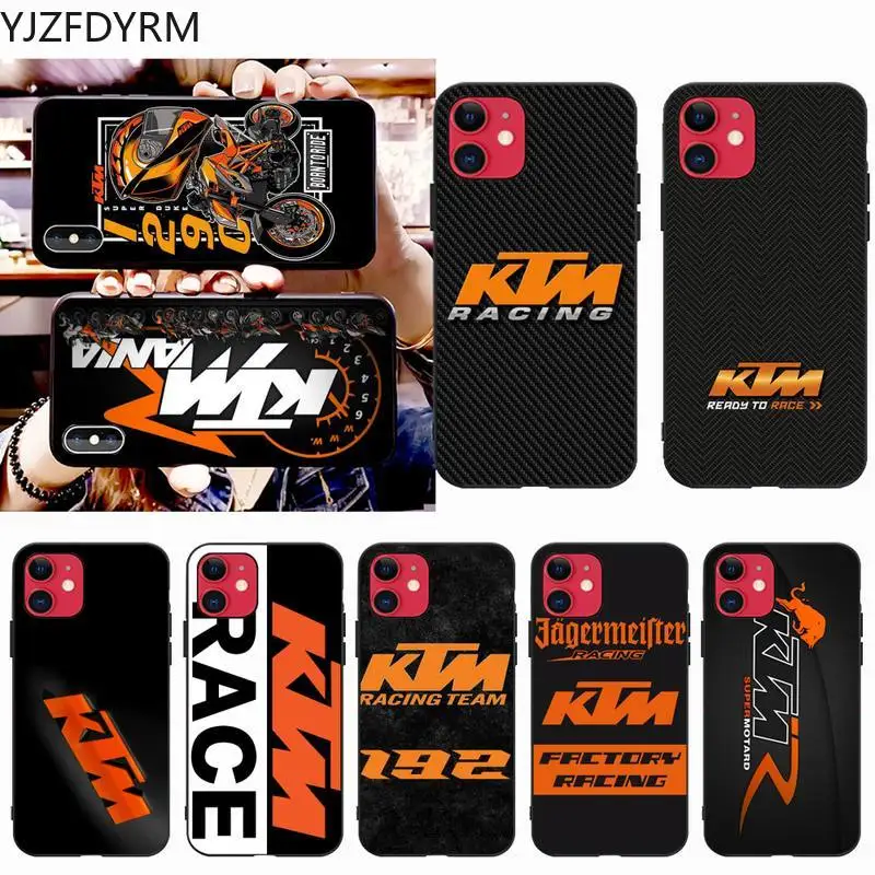 

YJZFDYRM KTM motorcycle logo Phone Case for iphone 12 pro max 11 pro XS MAX 8 7 6 6S Plus X 5S SE 2020 XR case