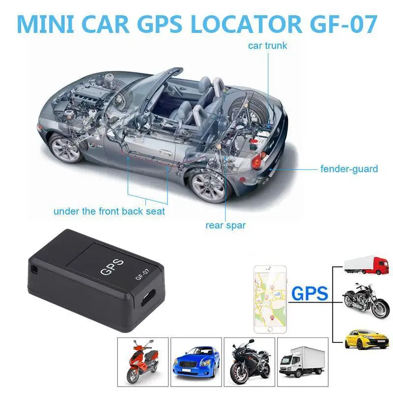 Mini small CAR GPS Tracker Long Standby Magnetic Tracking Device For Vehicle Child Person Location Locator System GF 07