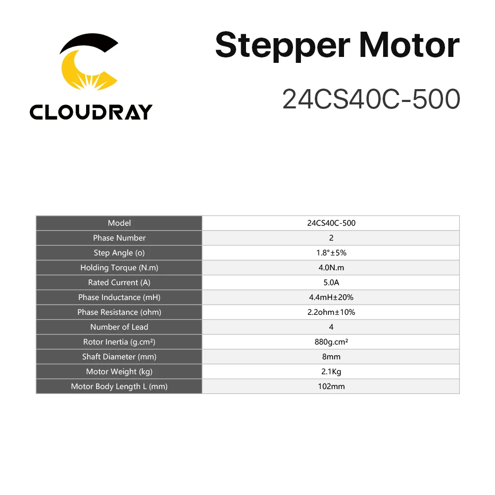 Фото Драйвер для шагового двигателя Cloudray Nema 24, контур открытия 4,0 нм, 5 А, 1,4-5,6 А, 18-50 В постоянного тока, для 3D-принтера, гравировально-фрезерного станка с ЧПУ №4