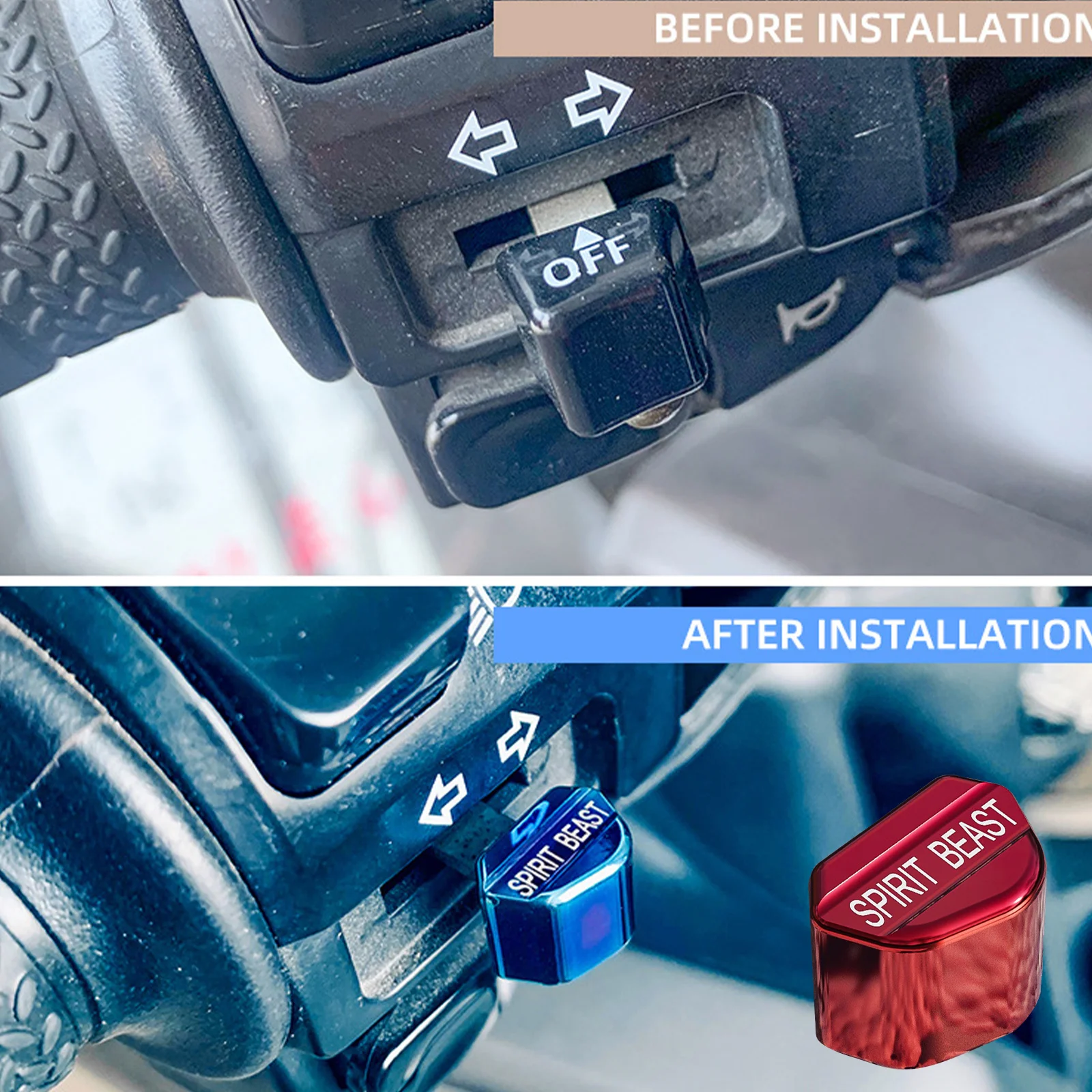 Motorcycle Switches Button Turn Signal High Low Beam Start Buttons Removed Key Cap For Benelli Honda Suzuki Yamaha Kawasaki BMW
