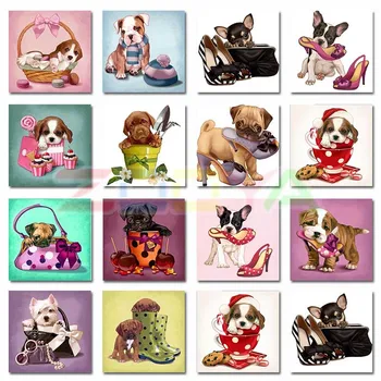 

5D Diamond Painting Cartoon Dog Full Square Diamond Mosaic Cup Christmas Gift Embroidery Picture Of Rhinestone Decor Home Lx822