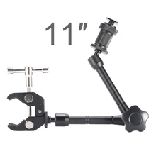 

11 Inch Adjustable Friction Articulating Magic Arm + Super Clamp for DSLR LCD Monitor LED Flash Light Camera Accessories