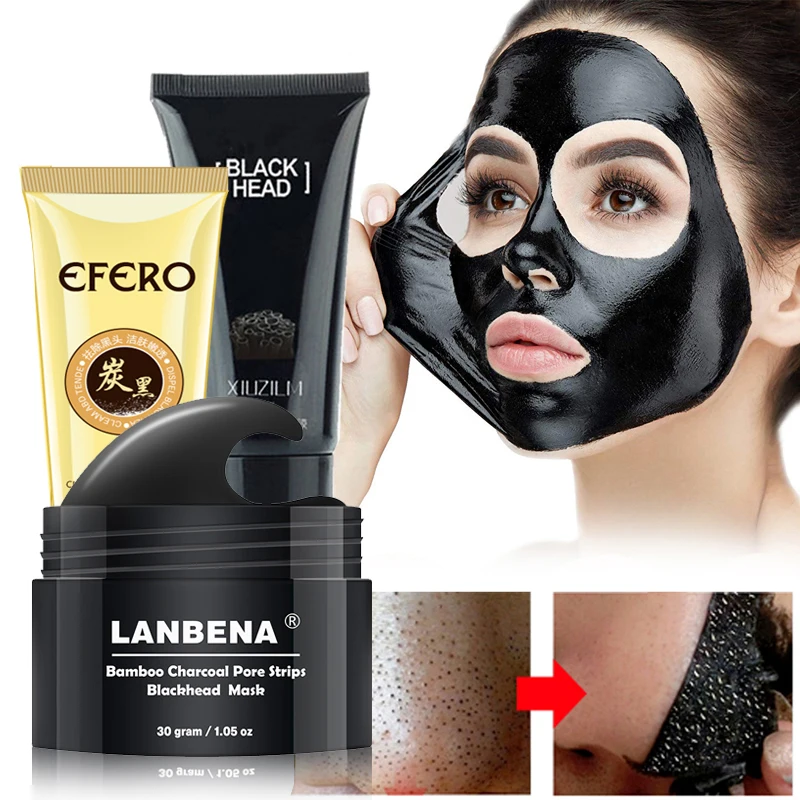 

1Pcs Face Masks Peeling Blackhead Mask Peel Off Mud Black Mask for Face Nose Remove Blackhead Deep Cleansing Acne Treatment