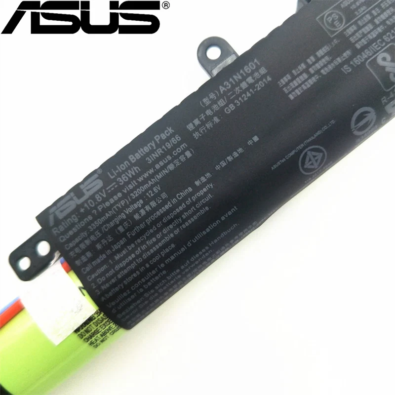 ASUS оригинальные A31N1601 для ASUS X541 X541U X541S X541UA X541UV X541SC R541UJ R541UA F541UA 10,8 V/36Wh