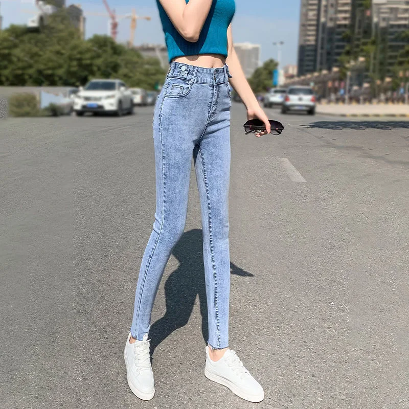 Skinny Pencil Jeans Women Stretch Two 